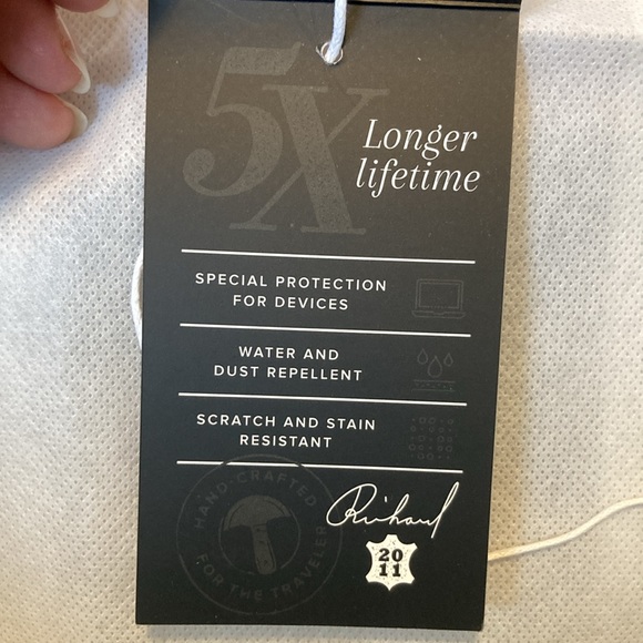 NWT Venque Urban Messenger Bag Brown Camel - Picture 10 of 12